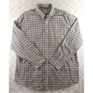 The Territory Ahead Shirt Mens Large Gray Plaid Long Sleeve Button Up